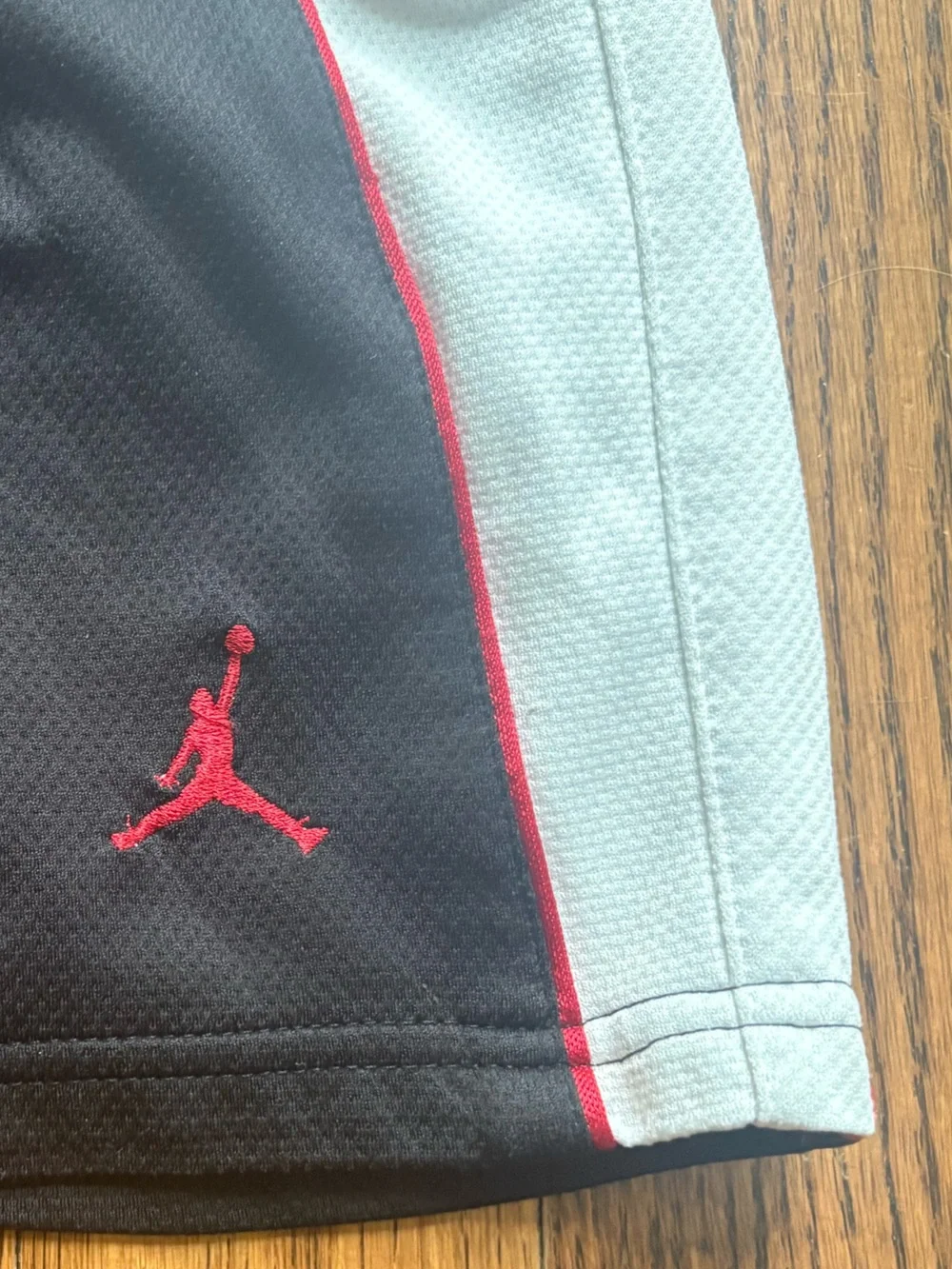 VTG Jordan Jumpman Baggy Y2K Basketball Shorts Mens Large Black/White Stretch